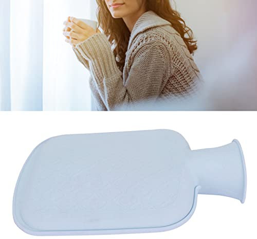 Süße Wärmflasche Süße Warme Wassertasche, Silikon-Wärmflasche, Weiche, Mikrowellengeeignete, Dicke Explosion Pro, Bunte Wärmflasche, Zehennagelknipser, Zehennagelknipser, Niedlich (Blau)