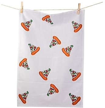Bitten Pizza Geschirrtuch