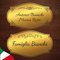 Targa nome per portone ingresso, in laminato plastico oro e argento spazzolato, incisa a laser, per porte casa, ufficio, negozio, personalizzabile con nome, cornici e misure. (ORO - FORMA 2 -)