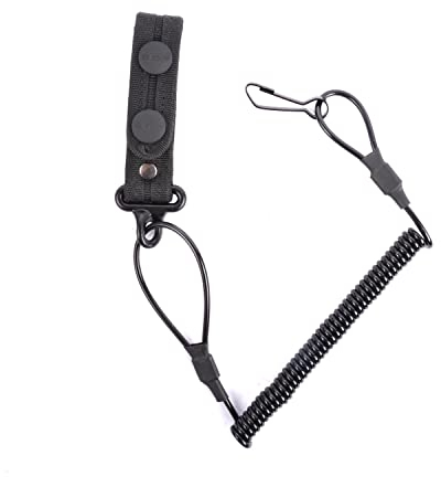 COP V40 Teleskophalterung mit Nylon-Gürtel-/Molleschlaufe, mit Stahlseilkern / 30 cm lang, gedehnt 140 cm