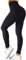 TAYOEA Sport Leggings Damen Nahtlose Scrunch Leggings Hohe Taille Fitnesshose Gym Yogahose Booty Lifting Push up Workout Blickdicht Sporthose Schwarz，S