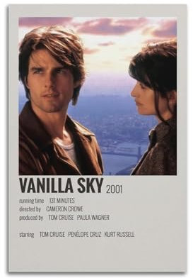 Terp Vanilla Sky Poster, Wandkunst, Poster, Geschenk für Freunde, Schlafzimmer, Wohnzimmer, Dekoration, modern, ästhetisch, ungerahmt, 30 x 45 cm