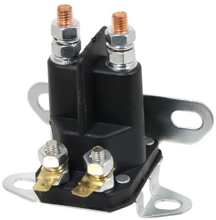 SPARES2GO Solenoid Starter Switch 4 Pole Relay for Briggs & Stratton Fits Murray Lawnmower Ride on Mower Tractor