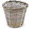 Spetebo Fioriera in vimini naturale, 25 cm, rotonda, vaso da fiori in rattan con pellicola, decorazione da giardino, piantabile direttamente, 38981
