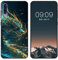 WUACYEAMING Noir Coque pour Samsung Galaxy A50s/A50/A30s, Haute Qualité TPU Silicone Mince Souple Antichoc Bumper avec Le Dragon Motif Dessin Mat Case