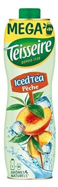 Sirop Ice Tea Teisseire 130cl - Recette Rafraîchissante avec Thé Naturel - Idéal pour Cocktails & Rafraîchissements - Boissons et Sirops de Qualité - Le Lot De 3
