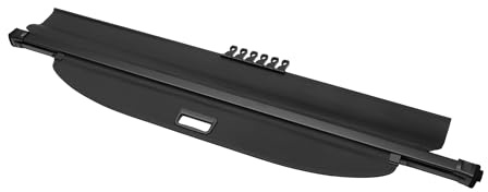 Motoforti Ausziehbare Laderaumabdeckung Für Volvo Xc90 2003-2014 1Stk | Material: Aluminiumlegierung, Leinwand, Farbe: Glanzschwarz, Funktion: Anti-Spionage Gepäckschutz