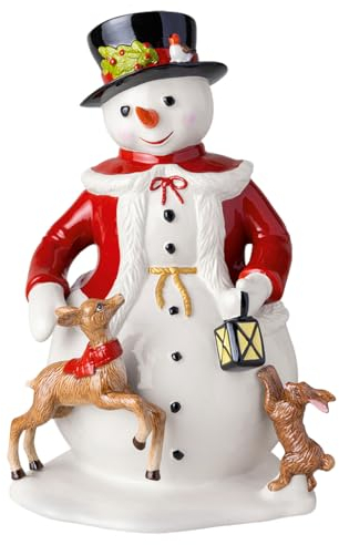Villeroy & Boch – Christmas Toys Memory, muñeco de Nieve, 24 x 23 x 36 cm, Porcelana Dura, Multicolor, Pintado a Mano