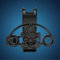 Pour PS 5 Manette Mini Manette De Jeu Au Volant Racing, Accessoires De Remplacement Du Volant Pour Play Station 5 (Noir)