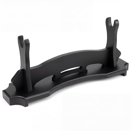 QWORK® Portaspada a 1 livelli, supporto per katana, per spade e flauti