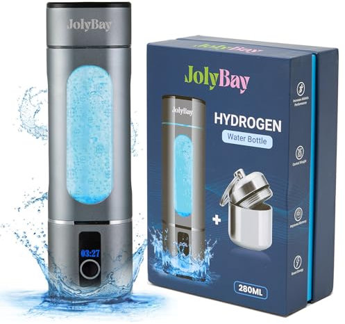 Generador de botella de agua de hidrógeno 2025 de 280 ml, tecnología avanzada SPE PEM, 8000 PPB y temporizador de modo dual (5 y 10 minutos), portátil, ligero, ideal para una hidratación saludable en