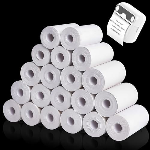 YSDMY Thermopapier für Kinderkamera 20 Rollen Nachfülldruckpapier Thermodrucker Papier 57 x 25 mm Thermorollen Nachfülldruckpapier für Kinder,Druckerpapier für Fotodrucker Mini Drucker