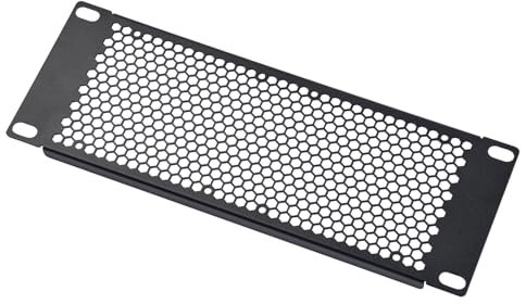 GeeekPi Vented 2U Blank Panel Metal Rack Mount for DeskPi RackMate T1/T0/T2 and 10 Inch Server Rack/Network Cabinet