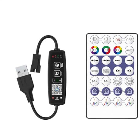 Einstellbarer RGB-Lichtcontroller – 2,4 GHz LED-RGB-Controller | LED-RGB-Fernbedienung, Dimmer Für LED-Streifen, Fernbedienung Für LED-Streifen, 5–24 V Für LED-Leuchten Für LED-Streifen