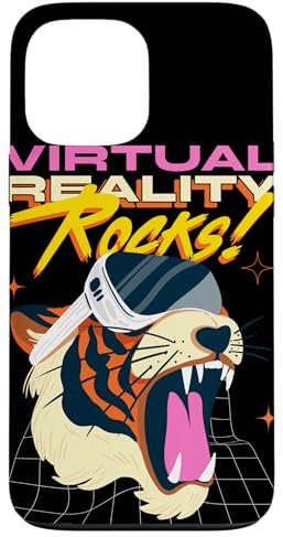 Hülle für iPhone 13 Pro Max „Roaring in VR: Tigers virtuelles Abenteuer