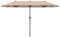 GYMAX Ombrellone Doppio da Giardino 4x2 M, con Manovella a Mano, 3 Tetti di Ombrello,Grande Area di Ombreggiatura, Buona Protezione Solare, Patio, Spiaggia, Piscina, Balcone, Terrazzo (Beige)