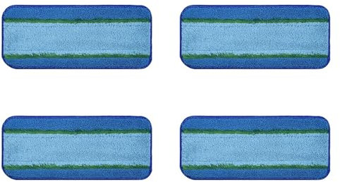 4 Pezzi Di Panno For Mocio Piatto In Fibra Superfine, Riutilizzabile, Di Ricambio, For La Pulizia Di Mocio Asciutto/bagnato, Compatibile Con Accessori Swiffer E Wet Jet.