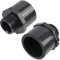 AERZETIX - K36330 - Lot de 2 Raccords pression/réductions doubles - à coller Ø63mm et Ø50mm - filetage mâle 1 1/4 - en plastique - PN 10 - connecteur pour tuyaux