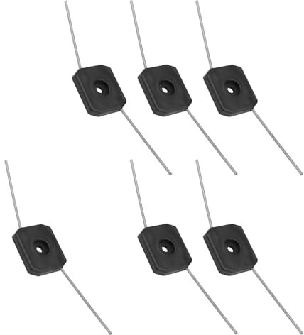 6 Pcs String Trimmer Head Parts Garden Tool Strimmer Accessories Grass Trimmer Cutter (150mm) Head Strimmer Wire Brush Head for Lawn Rotating Replacement Tool Brushcutter Attachment(Black)