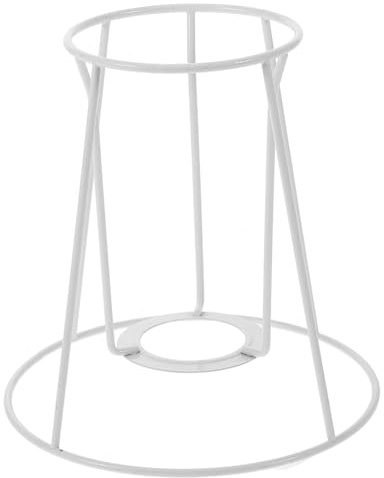 HEALEEP Marco Metálico para Pantalla de Lámpara DIY Estructura Resistente y Elegante para Lámparas de Mesa y Escritorio Compatible con Tulipas y Pantallas Colgantes Fácil Instalación y