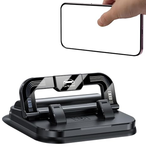 Support par téléphone automobile - support de téléphone portable d'aspiration 2 en 1 avec d'immatriculation, tableau de bord sans glissement et rack de pare-brise pour les camions, les voitures