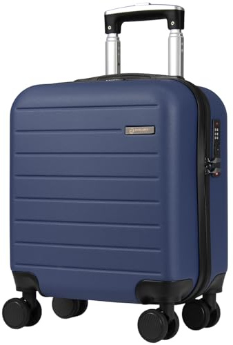 Rocklands® Suitcase for Easyjet Cabin Bag Size 45x36x20, Carry-ons, Small Carry on Suitcase, Lightweight Hand Luggage Underseat 28L (Navy, 45 x 36 x 20 cm)
