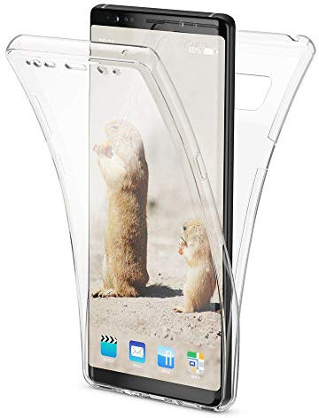 NALIA Custodia compatibile con Samsung Galaxy Note 8, Cover Protezione Ultra-Slim Case Protettiva Morbido Cellulare in Silicone Gel, Gomma Jelly Telefono Bumper Sottile, Colore:Trasparente