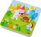 HABA 303536 - Holzpuzzle Kunterbunte Tierkinder, Puzzlespaß in 5 Schichten, Holzspielzeug ab 12 Monaten, Stabile Holzteile mit bunten Tiermotiven
