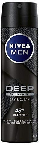 Nivea Männerpflege Deodorant Deep Anti-Transpirant Spray, Dry & Clean, 4er Pack (4 x 150 ml)