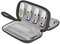 BUBM Double Layer USB Flash Drives Carrying Case,Travel Organizer for Key Drives/USB Memory Sticks/U Disk/Cables and Other Electronic Accessories (Large, Black)