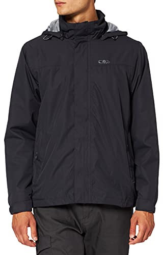 CMP - Giacca uomo con cappuccio con bottoni a pressione, Antracite, 50