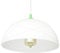 Licht-Erlebnisse Pendelleuchte Glas Metall Grün Weiß Esszimmer Esstisch rund Ø30 cm E27 blendarm Retro dekorative Hängelampe Küche ADANIA