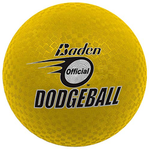 Baden Dodgeball – Soft Rubber 2-Ply Construction, Durable Indoor and Outdoor Ball – Excellent Grip, Multi-Purpose Sports Ball – Available in Sizes 7 and 8.5