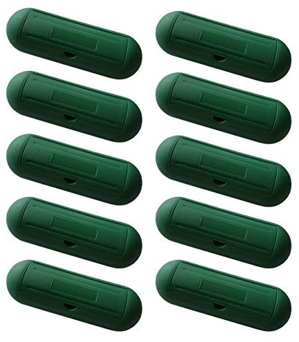 PerfectHD Outdoor Safebox - Sicherheitsbox für Kabelverbindungen im freien - Outdoor Kabelverbinder - 10er-Set - grün