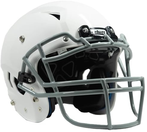 Schutt Youth Vengeance A11 Football Helmet, VROPO TRAD Facemask Attached, X-Large, White