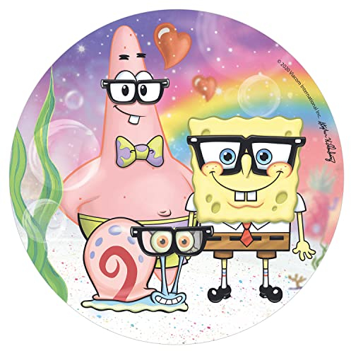 dekora 160160 Tortendeko-Cake Topper für Kuchen-Tortenaufleger von SpongeBob-20cm, Bunt