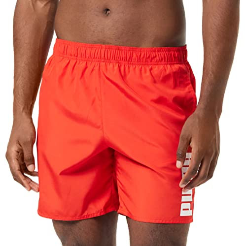 PUMA Herren Swim Men's Mid Shorts Swim Trunks, Rot, XS