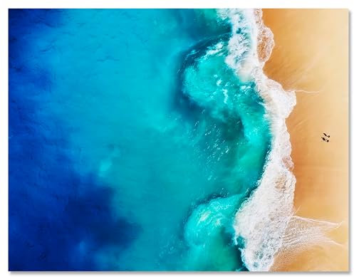 wandmotiv24 Leinwandbild Meer & Wasser, Querformat, Strand & Meer 1 M0115