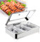 9L Scaldavivande Elettrico per Buffet, Riscaldatore Elettrico 400W con Coperchio Visibile, Contenitori Gastronorm Professionale per Famiglia, Ristoranti, Buffet, Hotel, Feste, Temperatura Regolabile