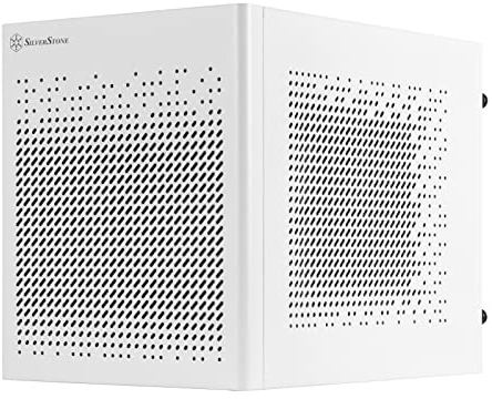 SilverStone Technology SUGO 16, weiß, Mini-ITX-Cube-Gehäuse ganz aus Stahl, SST-SG16W (weiß)