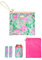 Lilly Pulitzer Wasserabweisende Vinyl-Tasche für den Strandtag. Reißverschlusstasche mit Getränke-Hugger, kleiner Tasche und Handtuch-Clips