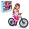 Nancy - EIN Tag mit dem Mountainbike, bewegliche Puppe Kniegelenken und Puppenfahrrad, Puppen Spielzeug für Mädchen Jungen ab 3 Jahren, Famosa (700017339), Mehrfarbig, Talla única