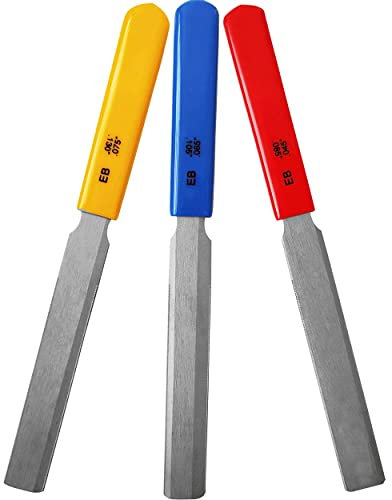 Bass Guitar Nut Files Double Edge Nut Slotting Files Set Fret Crowning Files Luthier Tools for P Bass Jazz Bass Guitar Set of 3Pcs.
