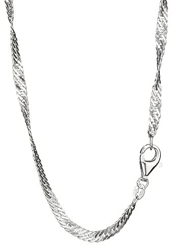 NKlaus 42cm Panzerkette 925 Silber elegante Halskette Breite: 2,5mm Collier 4,1g schwer 8551