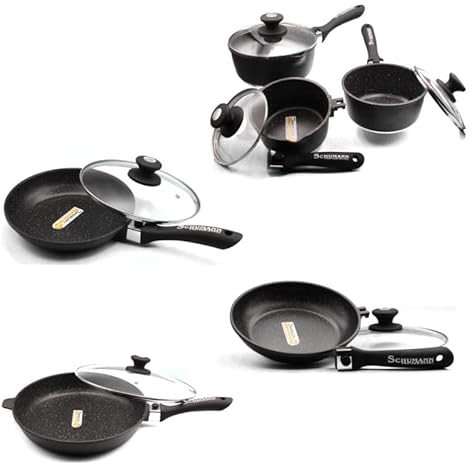 SCHUMANN PROFESSIONNEL POÊLE 20/24/32 CM ET 3 CASSEROLES