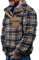 Sweatshirt Herren,Pullover Herren Langarm Stehkragen Teddy Fleece Pullover Vintage Plaid Plüsch Flauschig Fuzzy Pulli Sweater mit Reißverschluss Warm Winter Langarmshirt Jacke