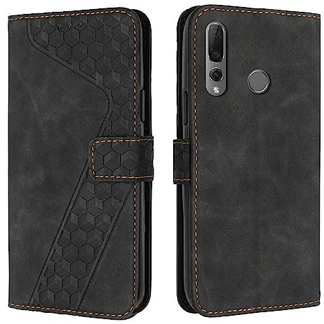 YIRRANZD Coque pour Huawei P Smart Z, Étui Housse Protection en Cuir PU [Pochette de Portefeuille] [Magnétique], Antichoc Etui à Rabat pour Huawei P Smart Z (Noir)