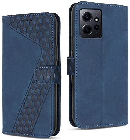 YIRRANZD Funda para Xiaomi Redmi Note 12 4G, Funda Tapa Libro Movil Carcasa PU Cuero [Ranura para Tarjeta], Flip Caso Cubierta Case Funda para Redmi Note 12 4G (Azul)
