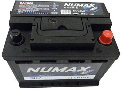 Numax - Batterie de démarrage Loisirs/Camping-cars Numax Marine LB2 MVL2MF 12V 60Ah / 480A, Petite
