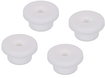 sourcing map 4Pcs T Type Rubber Grommet Mount Dia 18mm ID 8mm H 14mm Seal Protection Flexible Hole Plugs for Cable Pipe White